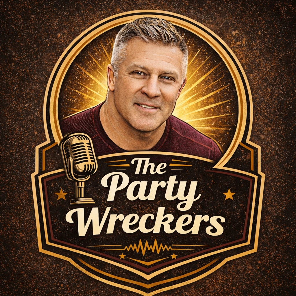 The Party Wreckers Podcast logo featuring bold typography